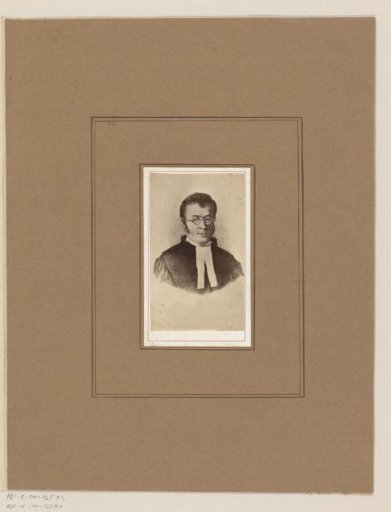 Photographic Reproduction of a Drawn Portrait of Jacobus Adrianus Weiland