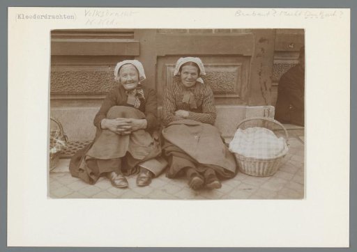 Portrait of Two Unknown Seated Women in Brabant Costume