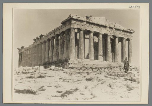 View of the Parthenon on the Acropolis in Athens