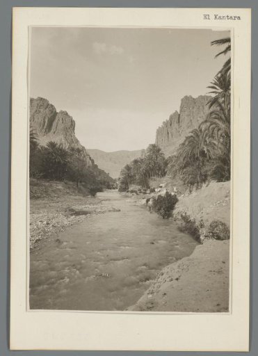 View of the El Kantara gorge, Algeria