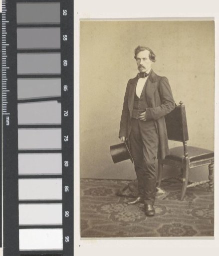 Portrait of the engraver Henry Brown, full-length