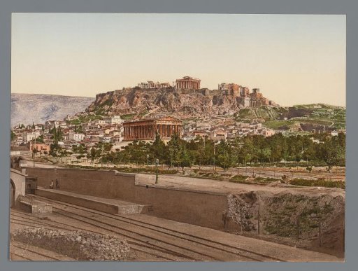 View of the Acropolis in Athens