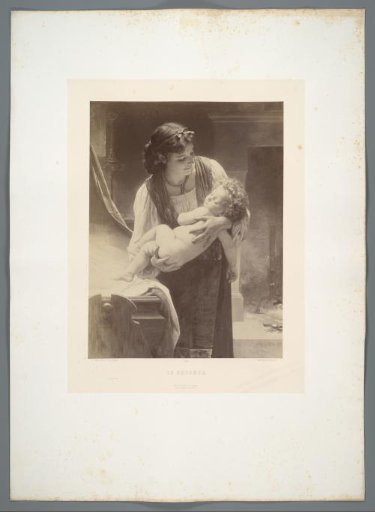 Photographic reproduction of the painting Le Coucher by William-Adolphe Bouguereau