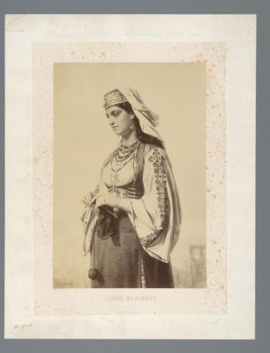 Photographic reproduction of the painting Femme morlaque by Emile Charles Hippolyte Lecomte-Vernet