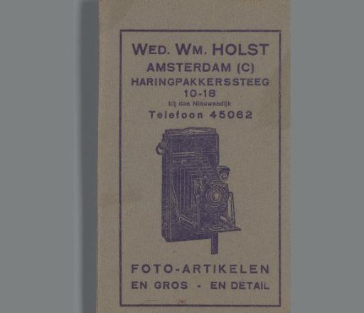 Cover by the Estate of Wm. Holst