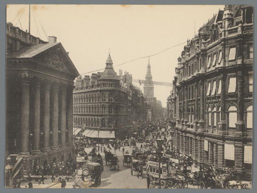 View of Cheapside with Mansion House on the left
