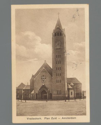 Peace Church. Plan South - Amsterdam