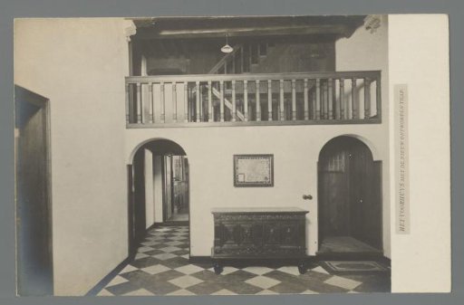 The front hall with the newly designed staircase