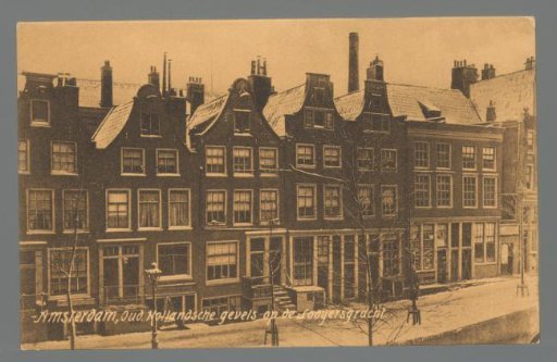 Amsterdam, Old Dutch Facades on the Looyersgracht
