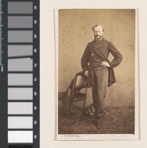 Portrait of the painter Jean Baptiste Huysmans, full-length