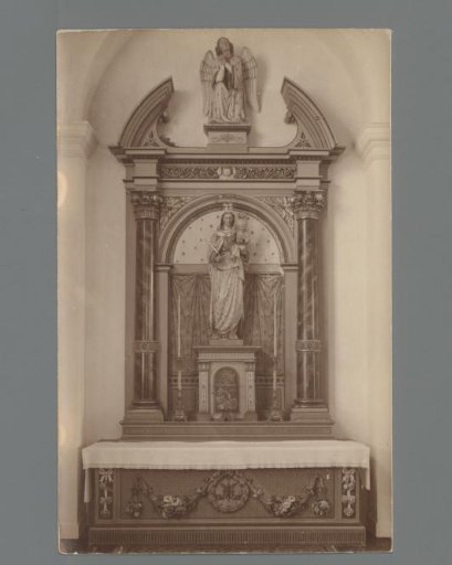 Statue of the Virgin Mary in a Church in Edam