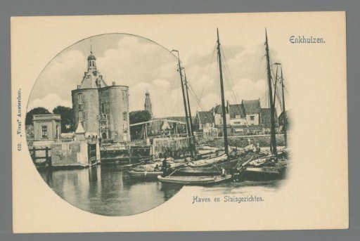 Enkhuizen. Harbours and lock views