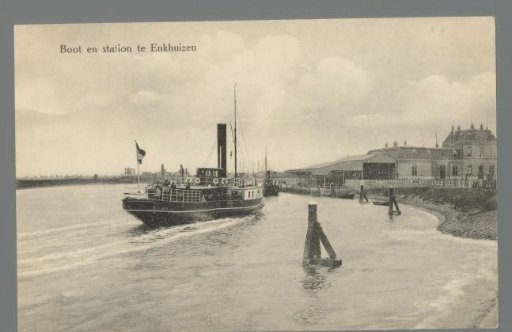 Boat and station at Enkhuizen