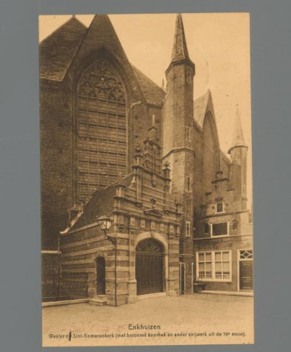 Enkhuizen. Wester Tower of the Sint-Gomaruskerk (with Famous Choir Screen and Other Carvings from the 16th Century)