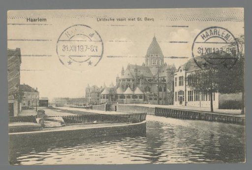 Haarlem. Leidsche Vaart with St. Bavo