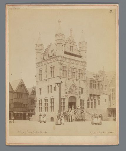 Historical scene at the World Exhibition of 1897 in Brussels, Belgium