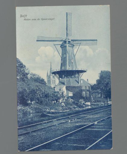 Delft. Mill on the Spoorsingel