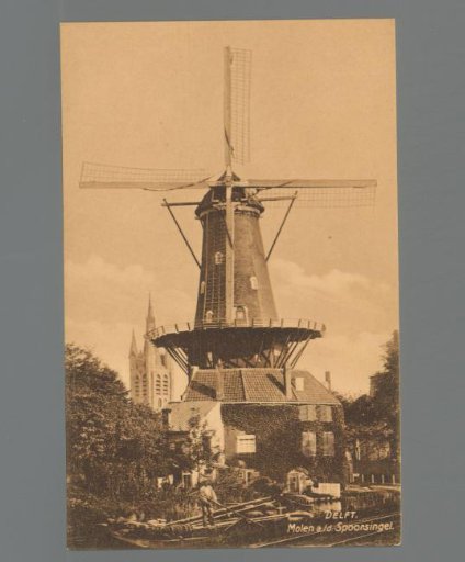 Delft. Mill on the Spoorsingel