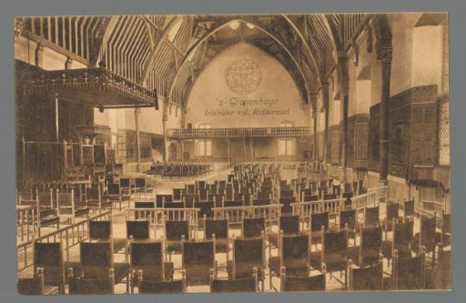 The Hague. Interior of the Ridderzaal