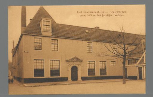 The City Orphanage - Leeuwarden. Anno 1675, on the Jacobin Cemetery