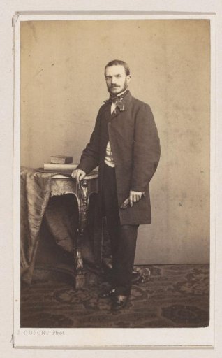 Portrait of the engraver Michael Karen Antoon Verzwyvel, full-length