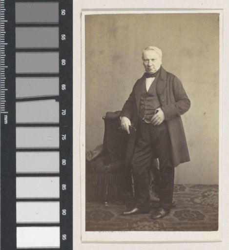 Portrait of the medallist and ciseleur Joannes Petrus Antonius Verschuylen, full-length