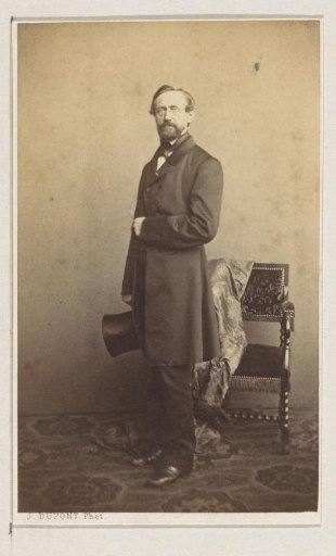 Portrait of the painter Jean Antoine Verschaeren, full-length