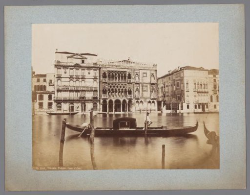 View of the Cà d'Oro on the Grand Canal in Venice