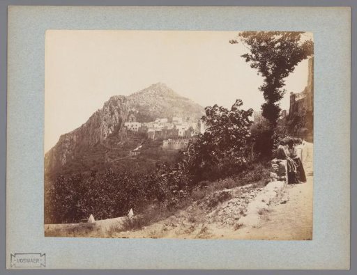 View of a village on Capri