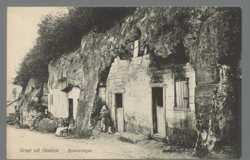 Greetings from Geulem. Rock Dwellings