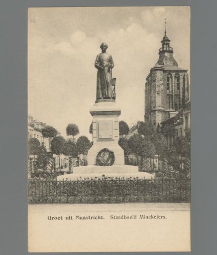 Greetings from Maastricht. Statue of Minckelers
