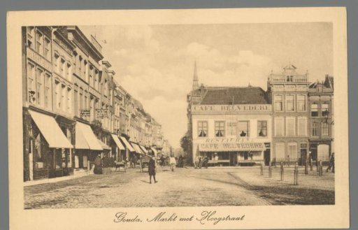 Gouda, Market with Hoog Street