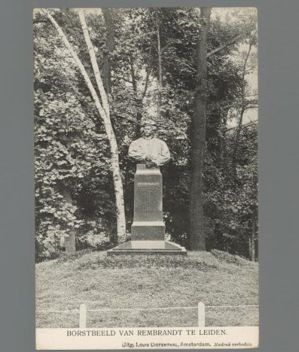 Bust of Rembrandt in Leiden