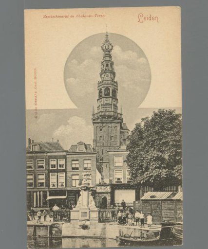 Fish Market and Town Hall Tower. Leiden