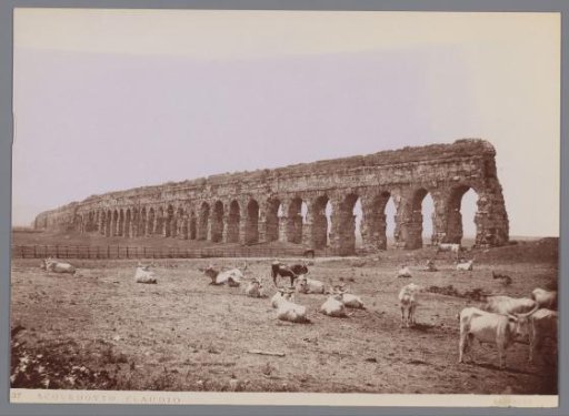 View of the Aqua Claudia near Rome
