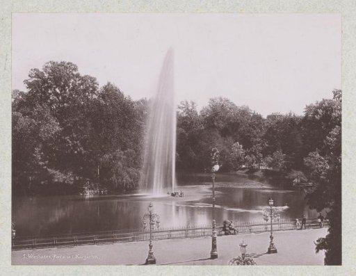 Kurgarten with Fountain in Wiesbaden