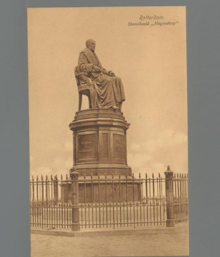 Rotterdam. Statue "Hogendorp"