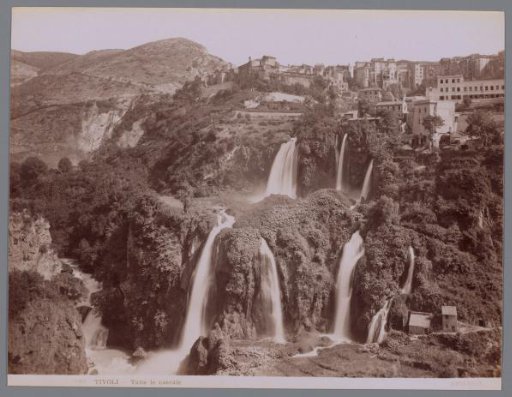 View of waterfalls near Tivoli