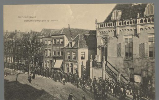Schoonhoven. Instruction Company on the March
