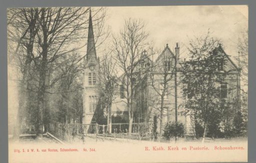 Roman Catholic Church and Parsonage. Schoonhoven