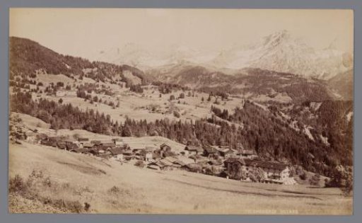 View of Villars-sur-Ollon in Switzerland