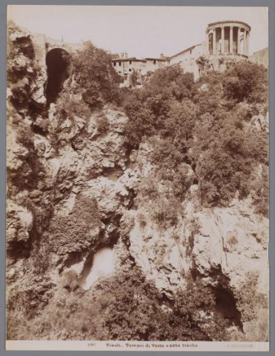 View of the Temple of Vesta and the Temple of the Sibyl at Tivoli