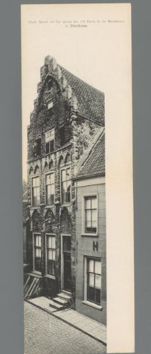 Old facade from the end of the 14th century in the Meelstraat in Zierikzee