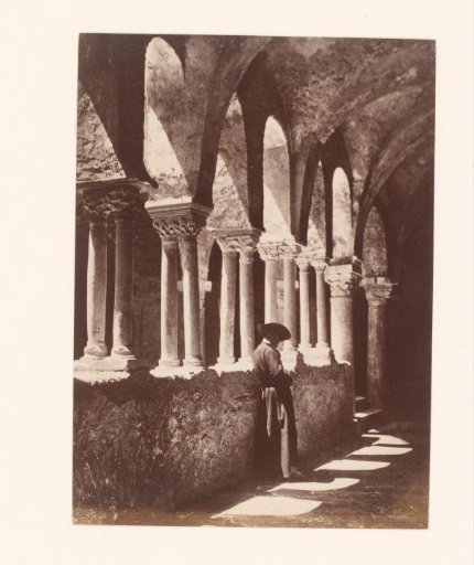 Man in a cloister, possibly in Naples