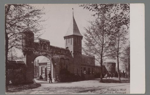Castle de Haar. Entrance to Stables and Carriage House