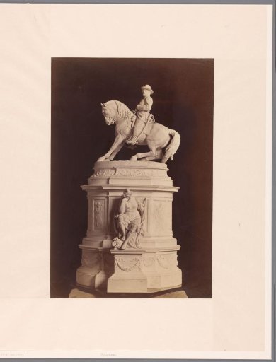 Equestrian statue (scale model?)