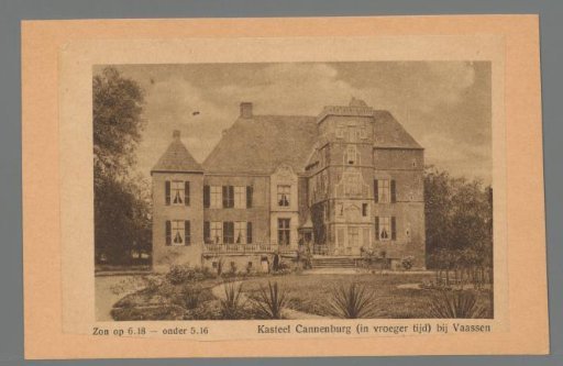 Cannenburg Castle (in former times) near Vaassen