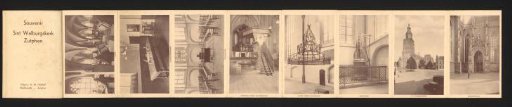 Leporello album with depictions of the Sint-Walburgiskerk in Zutphen