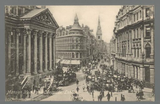Mansion House and Cheapside, London