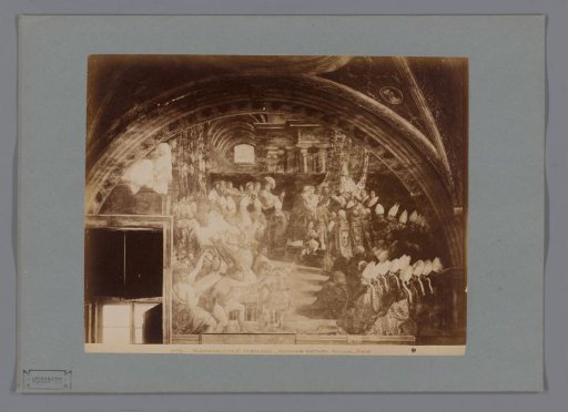 Photographic reproduction of the fresco The Coronation of Constantine by Raphael in the Raphael's Rooms, Vatican City